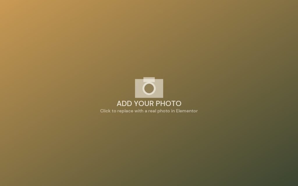Photo placeholder — click to replace with a real photo in the Elementor editor